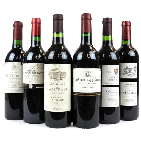 Assorted Bordeaux Red Wines 6x75cl | Wine Auctioneer