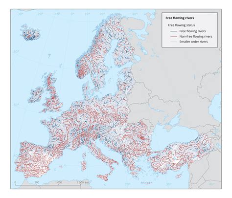 Political Map Of Europe With Rivers