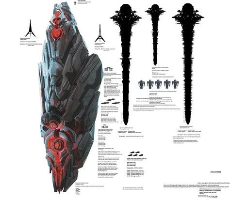 Halo Forerunner Size Chart by Kamikage86 on DeviantArt | Space ship ...