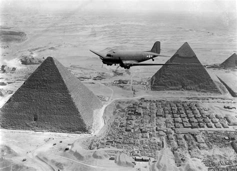 [Photo] US Air Transport Command C-47 Skytrain aircraft flying over the ...