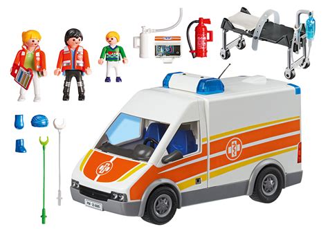 Ambulance with Lights and Sound - 6685 - PLAYMOBIL® United Kingdom