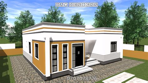 3 Bedroom House Plan With Hidden Roof - Muthurwa.com