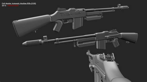 Colt Monitor R80 Automatic Machine Rifle by redroguexiii on DeviantArt