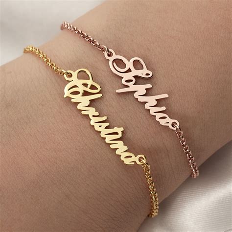 Personalized Gold Name Bracelets - RoseFeels