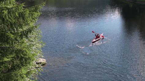 Caucasian Sportsman in a Kayak. Summer Outdoor Recreation 24249725 ...