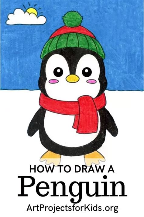 How To Draw A Penguin Step By Step For Kids