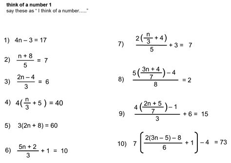 MEDIAN Don Steward mathematics teaching: linear equations sheets