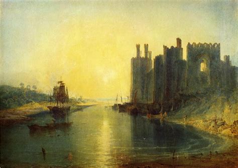 Caernarvon Castle - William Turner - WikiArt.org | Pinturas de paisajes ...