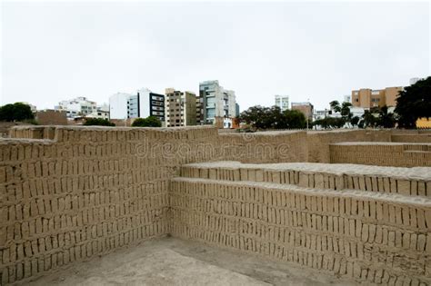 Huaca Pucllana stock photo. Image of lima, site, miraflores - 120981458