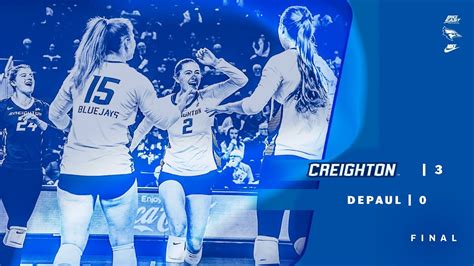 Creighton Volleyball Highlights vs. DePaul, 11/3/23 - YouTube