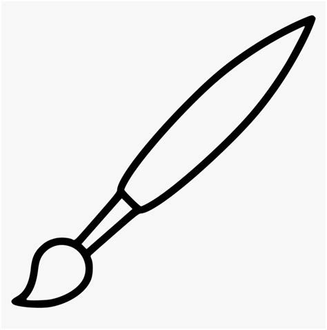 Brush Design Draw Paint Paintbrush Painting - Draw A Paint Brush, HD ...