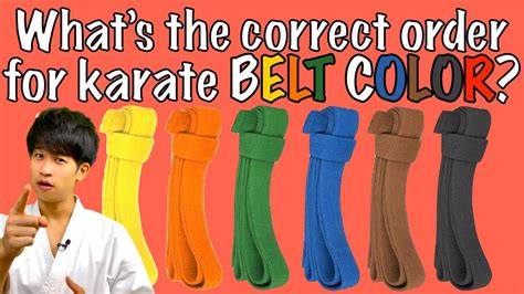 What Is The Correct Karate Belt Order? Belt Colors & Levels - YouTube