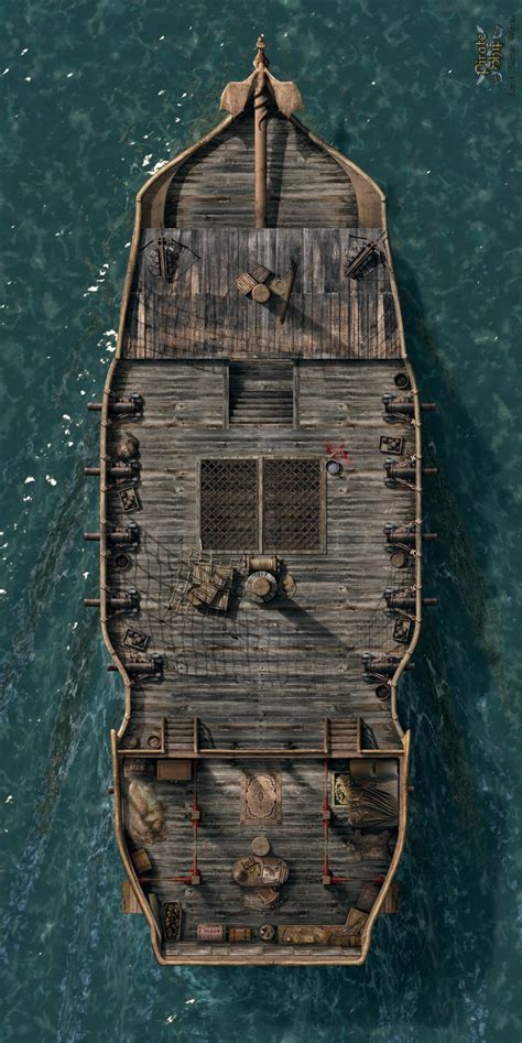 Its a pirate ship 1 of 4 | Mapa mundo de fantasia, Rpg, Rpg map