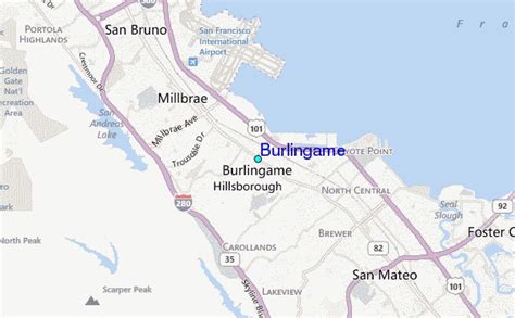 Burlingame Tide Station Location Guide