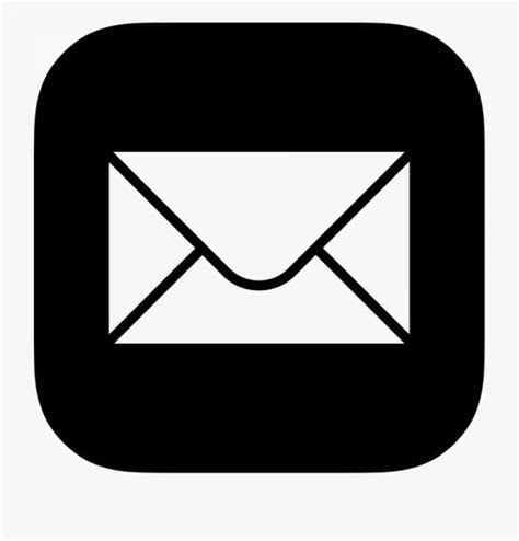 Email Icon Png Black And White and Logo Email Png - Email Icon Square ...