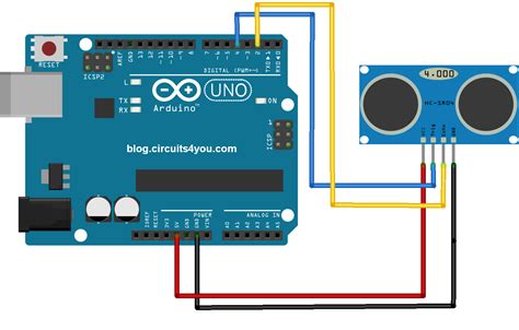 Arduino Ultrasonic Sensor Circuit