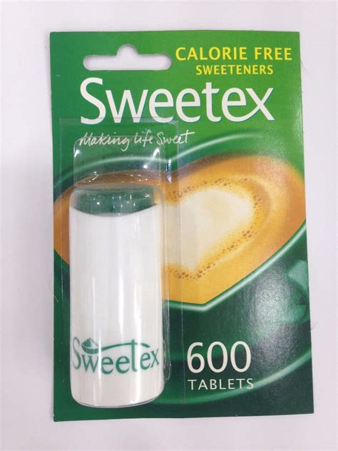 Sweetex CALORIE FREE Sweeteners 600 Tablets ~ FREE SHIPPING WORLD WIDE