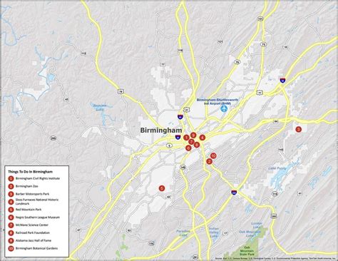 Birmingham Map [Alabama] - GIS Geography