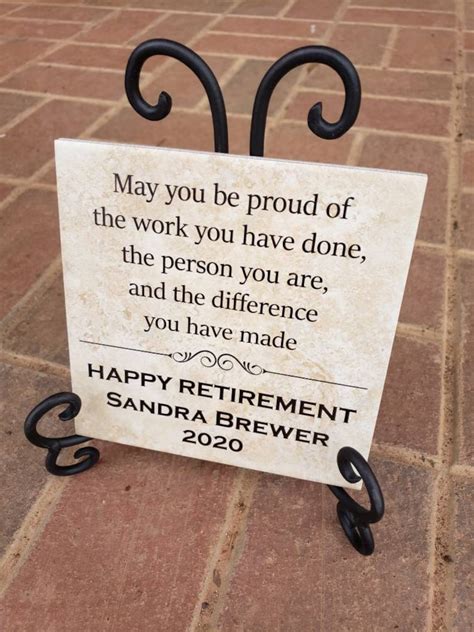 6x6 Thin Tile Plaque Retirement Gift D2 Art Decor Boss - Etsy