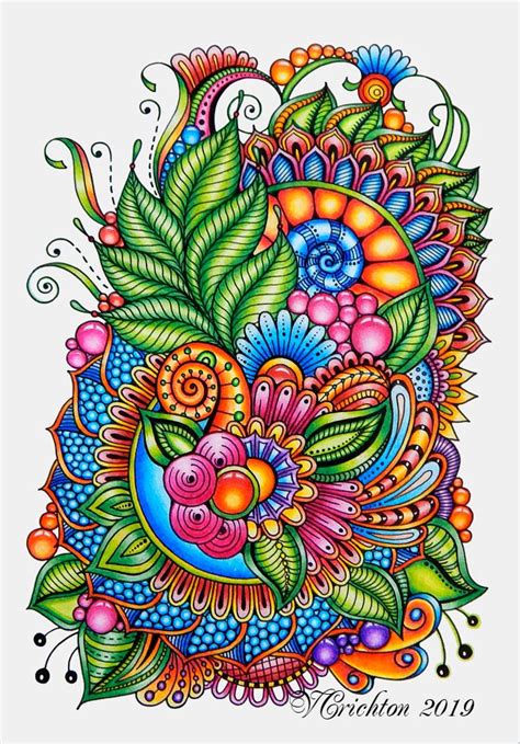 Zentangle art, gems zentangle, colorful, graphic, zentangle coloring ...