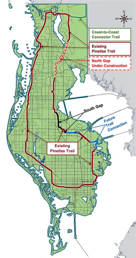 Pinellas Bike Trail Florida Map - Dolley Hollyanne