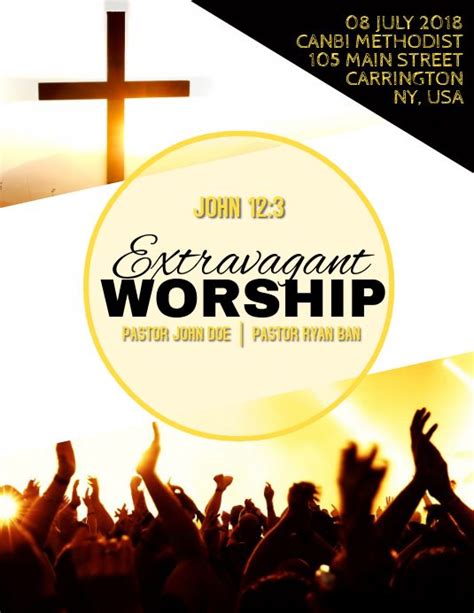 Worship Christian Flyer Poster Halloween Promotions, Promotional Flyers ...