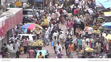 Crowded Street In Mumbai, India Stock video footage | 8429841