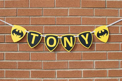 Batman Birthday Banner Batman Happy Birthday Decor Custom | Etsy