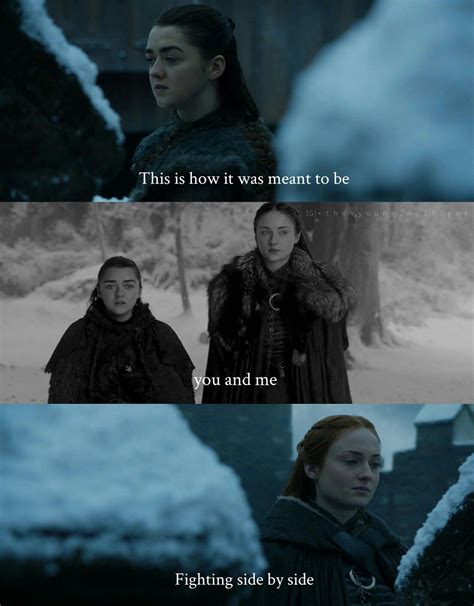 Arya Stark & Sansa Stark | Sansa stark poster, Game of thrones funny ...