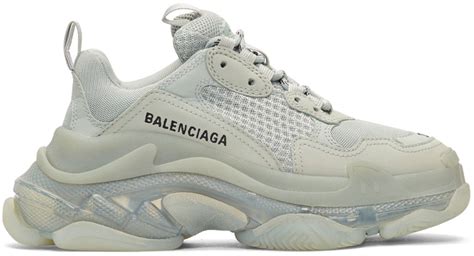 Balenciaga - Grey Triple S Sneakers | Sole sneakers, Balenciaga ...