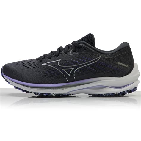 Mizuno Wave Rider 25 Women's Running Shoe - Blackened Pearl/Vision ...