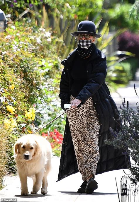 Diane Keaton shows off her quirky fashion sense in leopard print pants ...