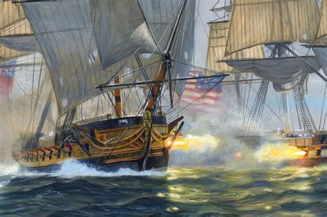 USS Constitution vs HMS Guerriere — Patrick O'Brien Studio