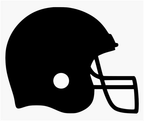 Football Helmet Icon Clipart Black And White Transparent - Football ...