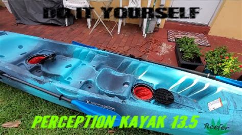 #Perception Rambler 13.5" #kayak #DIY cutouts and #paddle holder ...