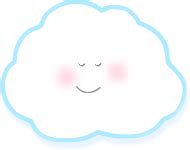 Sleeping Cloud Clip Art - Sleeping Cloud Image