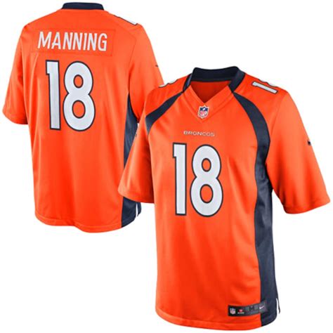 Youth Denver Broncos Peyton Manning Nike Orange Limited Jersey