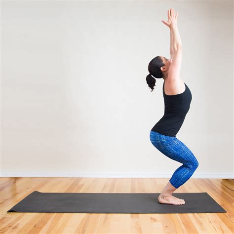 How to Do Fierce Pose in Yoga, Also Called Chair Pose | POPSUGAR Fitness