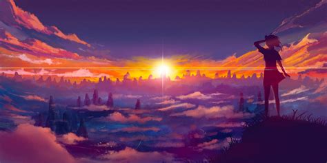 Sunset Anime HD Wallpapers - Top Free Sunset Anime HD Backgrounds ...