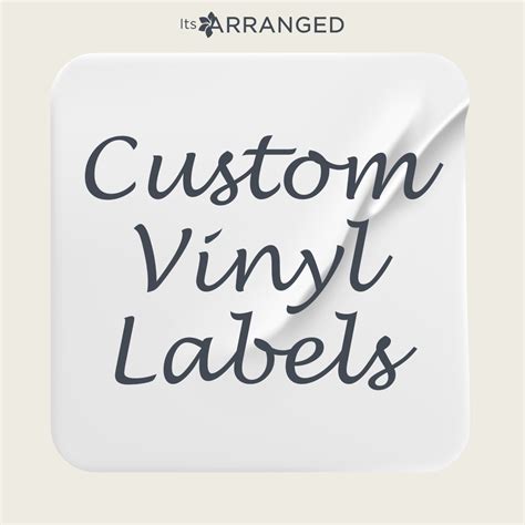 Custom Vinyl Labels