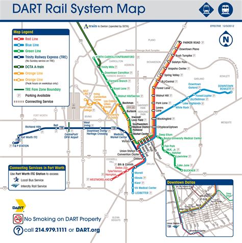 Dallas Dart Train Map – Verjaardag Vrouw 2020