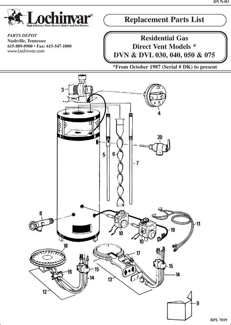 Lochinvar Boiler Parts Manual