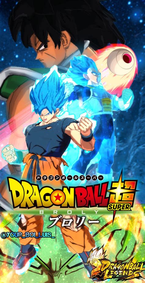 Dragonball Super:Broly Movie poster remade in Dragonballlegends Style‼ ...