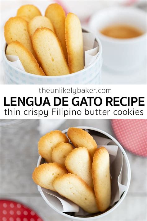 Filipino Lengua de Gato Recipe - The Unlikely Baker