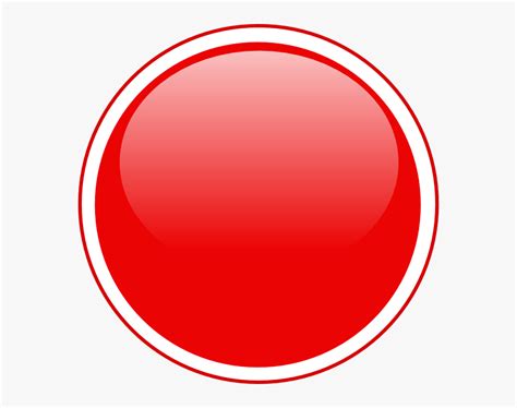 Red Button Icon Png - Notification Red Icon Circle, Transparent Png ...