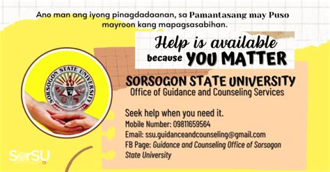 WORLD SUICIDE PREVENTION DAY – September 10, 2023 – SORSOGON STATE ...