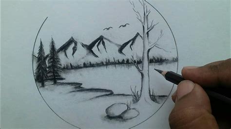 Sketch Scenery Drawing Easy And Beautiful / We'll begin with the easy ...