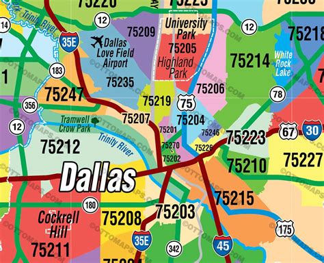 Zip Code Map Of Dfw - Six Flags Magic Mountain Map