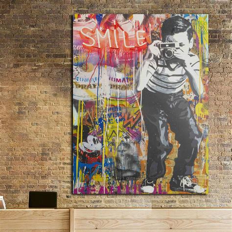 Mr Brainwash Canvas Mr Brainwash Wall Art Mr Brainwash | Etsy