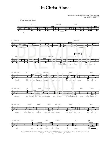 In Christ Alone Chords - Sheet and Chords Collection